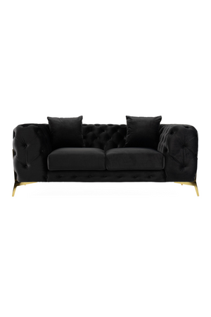 Button-Tufted Velvet Loveseat | OROA Modern Clarice | Oroa.com