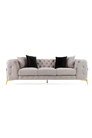Button-Tufted Velvet Sofa | OROA Modern Clarice | Oroa.com