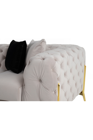 Button-Tufted Velvet Sofa | OROA Modern Clarice | Oroa.com