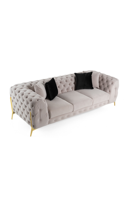 Button-Tufted Velvet Sofa | OROA Modern Clarice | Oroa.com