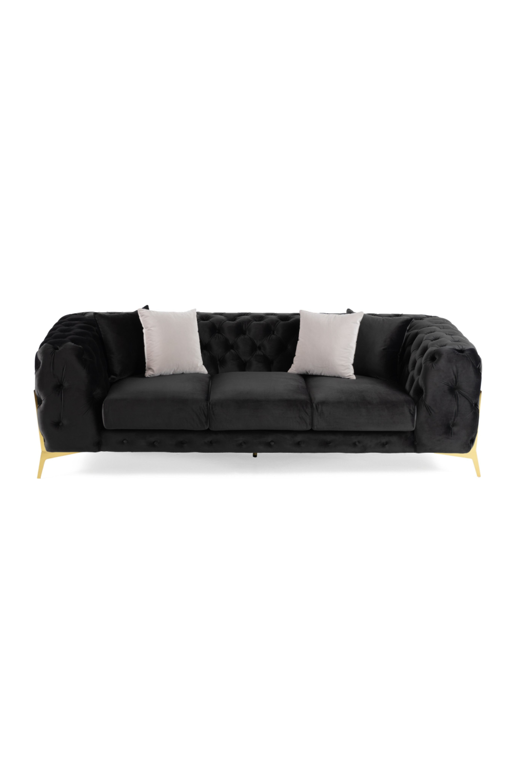 Button-Tufted Velvet Sofa | OROA Modern Clarice | Oroa.com