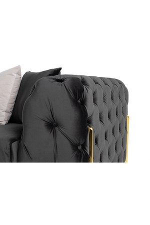 Button-Tufted Velvet Sofa | OROA Modern Clarice | Oroa.com
