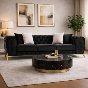   Button-Tufted Velvet Sofa | Oroa.com