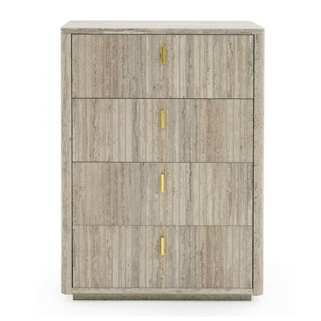   Travertine 4-Drawer Desk | Oroa.com