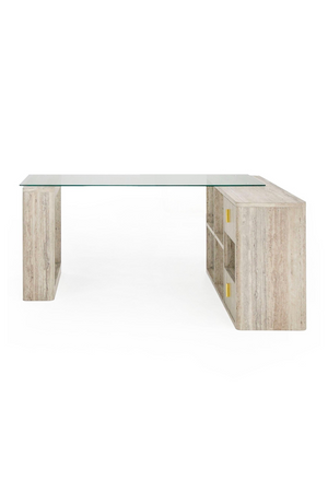 Travertine Reversible Desk | OROA Modern Roma | Oroa.com