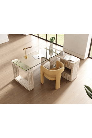 Travertine Reversible Desk | OROA Modern Roma | Oroa.com
