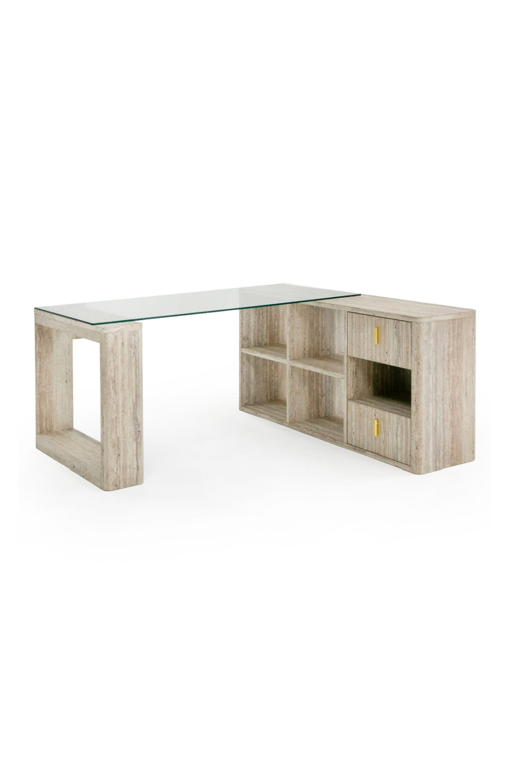 Travertine Reversible Desk | OROA Modern Roma | Oroa.com