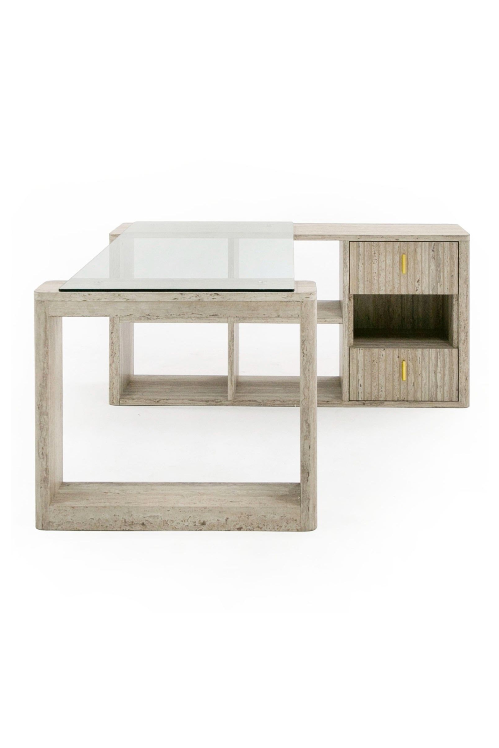 Travertine Reversible Desk | OROA Modern Roma | Oroa.com