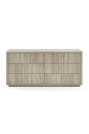 Travertine 6-Drawer Dresser | OROA Modern Roma | Oroa.com