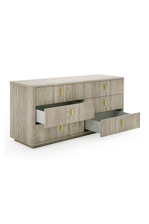 Travertine 6-Drawer Dresser | OROA Modern Roma | Oroa.com