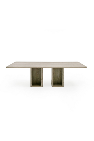 Rectangular Travertine Dining Table | OROA Modern Roma | Oroa.com
