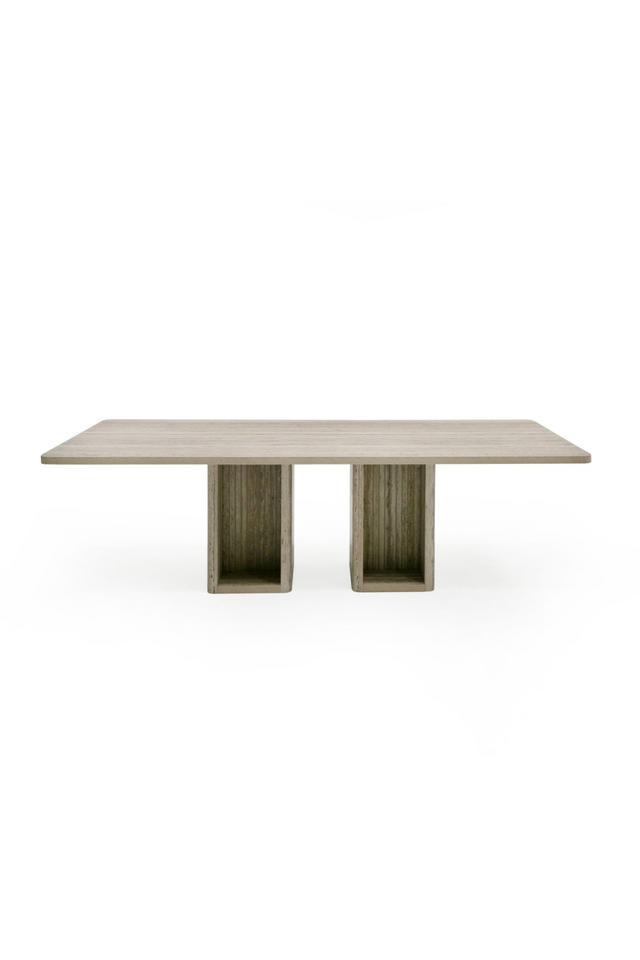 Rectangular Travertine Dining Table | OROA Modern Roma | Oroa.com