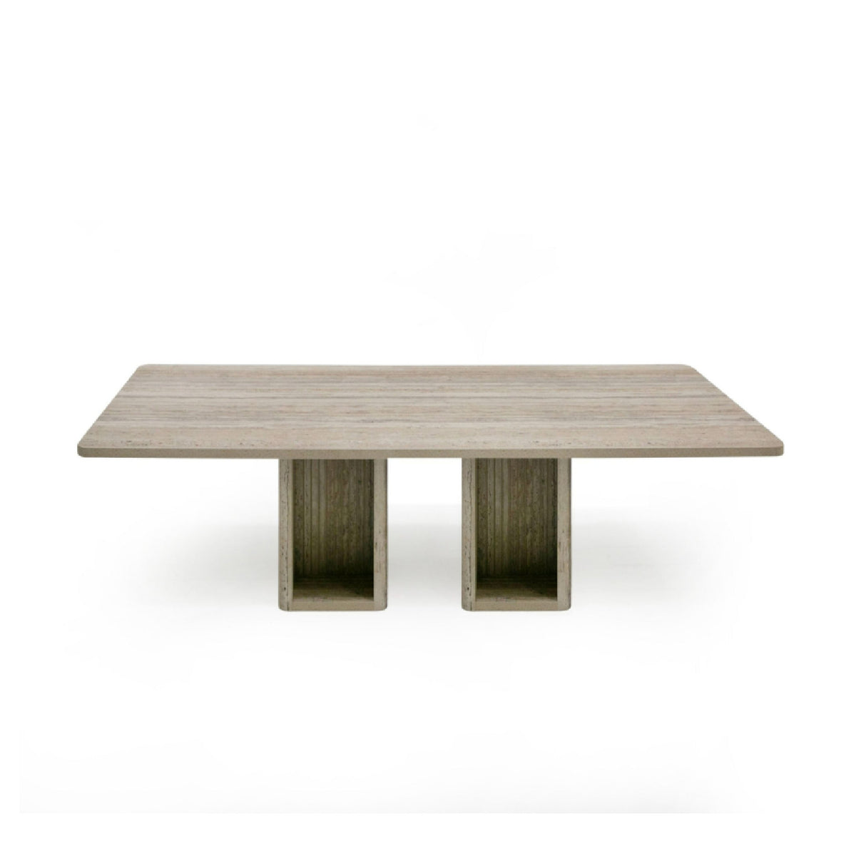   Rectangular Travertine Dining Table | Oroa.com