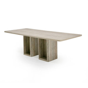   Rectangular Travertine Dining Table | Oroa.com