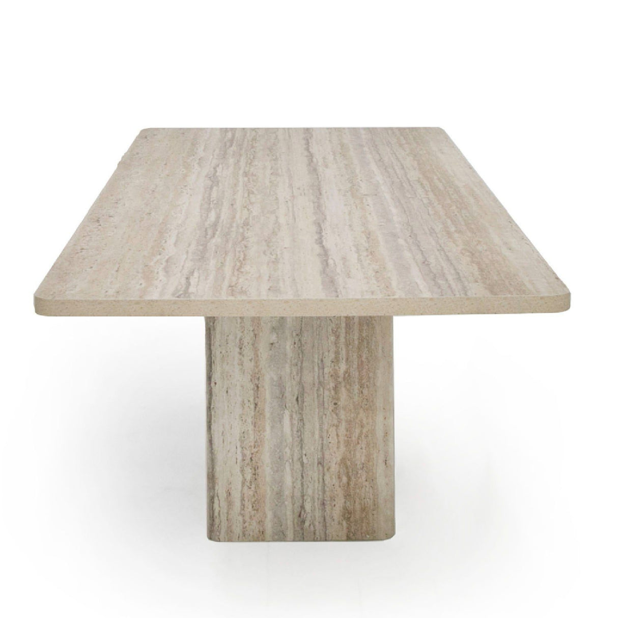   Rectangular Travertine Dining Table | Oroa.com