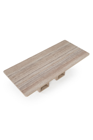 Rectangular Travertine Dining Table | OROA Modern Roma | Oroa.com