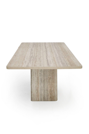 Rectangular Travertine Dining Table | OROA Modern Roma | Oroa.com