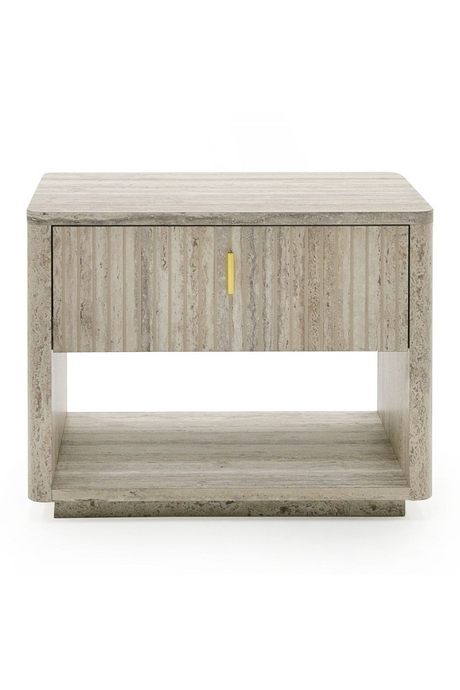 Travertine 1-Drawer Nightstand | OROA Modern Roma | Oroa.com