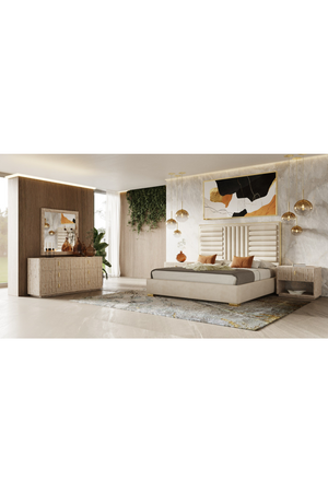 Travertine 1-Drawer Nightstand | OROA Modern Roma | Oroa.com