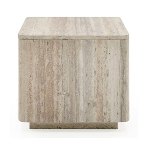   Travertine End Table | Oroa.com