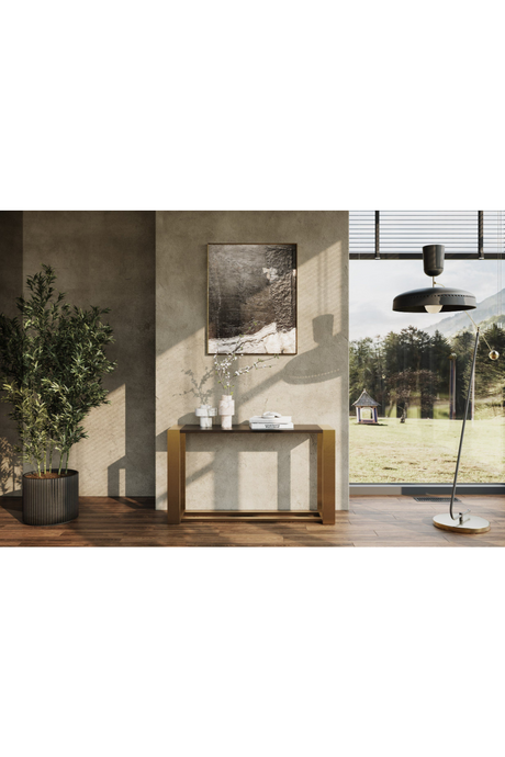 Brass Framed Console Table | OROA Modern Fauna | Oroa.com