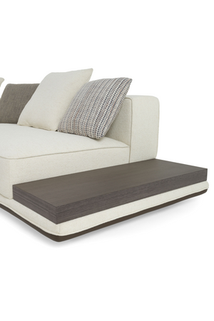 Ivory Sectional Sofa with Coffee Table | OROA Modern Siret | Oroa.com