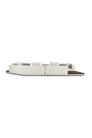 Ivory Sectional Sofa with Coffee Table | OROA Modern Siret | Oroa.com