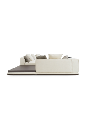 Ivory Sectional Sofa with Coffee Table | OROA Modern Siret | Oroa.com