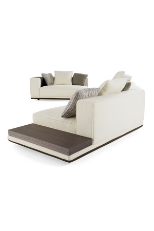 Ivory Sectional Sofa with Coffee Table | OROA Modern Siret | Oroa.com