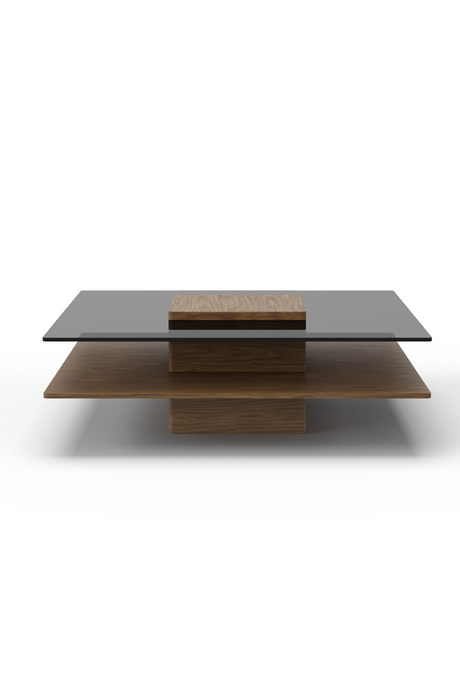Glass & Wood Coffee Table | OROA Modern Clarion | Oroa.com