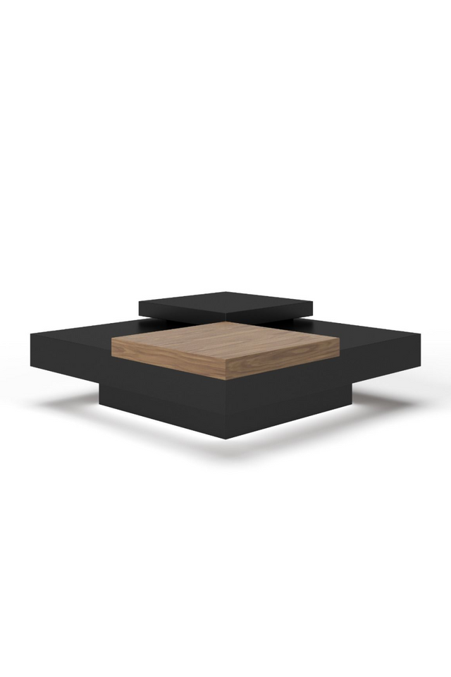 Black Adjustable Storage Coffee Table | OROA Modern Ambry | Oroa.com