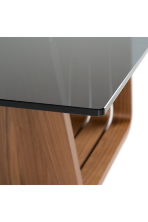 Gray Glass Dining Table | OROA Modern Solvang | Oroa.com