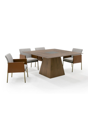 Pedestal Base Square Dining Table | OROA Modern Cora | Oroa.com