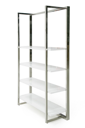 White High-Gloss Bookshelf | OROA Modern Fauna | Oroa.com