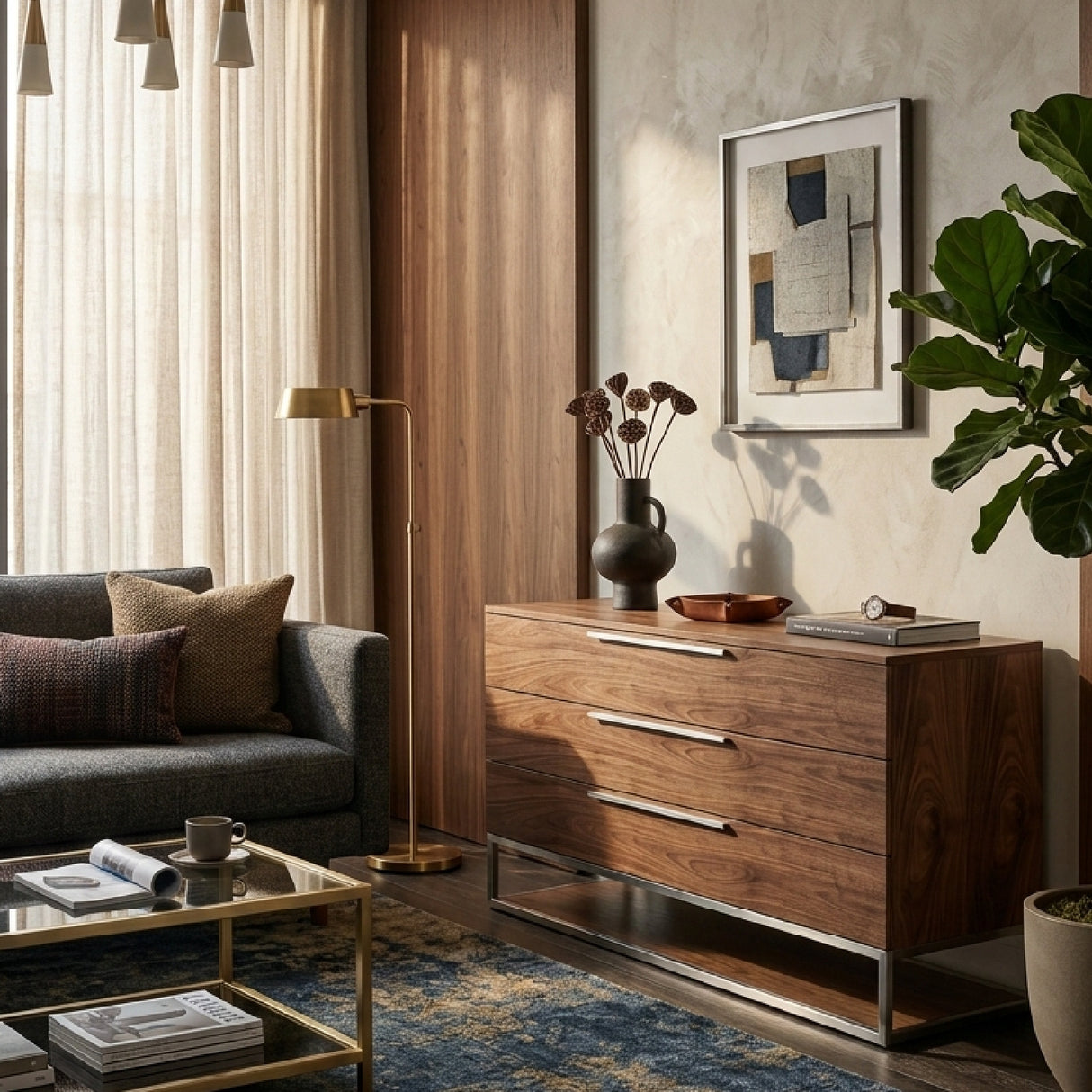   Wooden 3-Drawer Dresser | Oroa.com