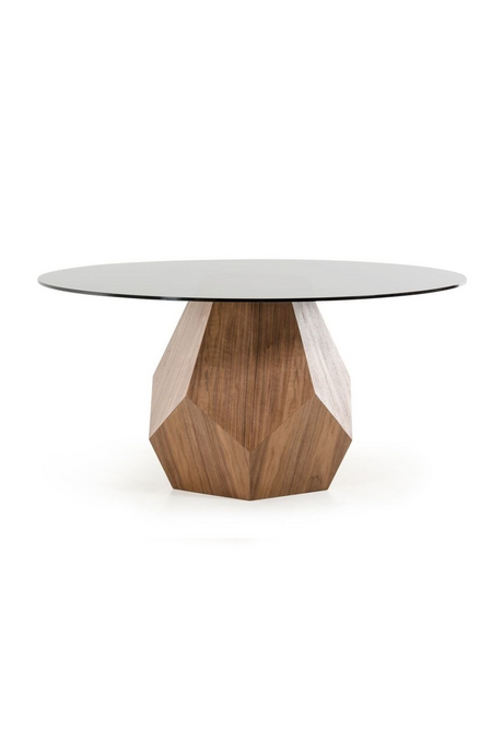 Geometrical Wooden Base Dining Table | OROA Modern Rackham | Oroa.com