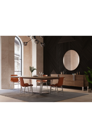 Stainless Steel Base Dining Table | OROA Modern Gilroy | Oroa.com