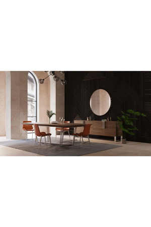 Stainless Steel Base Dining Table | OROA Modern Gilroy | Oroa.com
