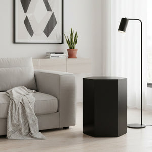   Hexagonal Gray End Table L | Oroa.com