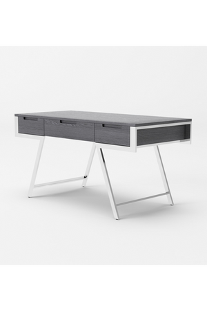 Gray Elm Office Desk | OROA Modern Dessart | Oroa.com