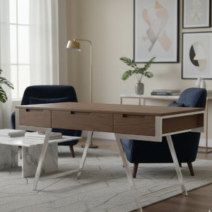   American Walnut 3-Drawer Desk | Oroa.com