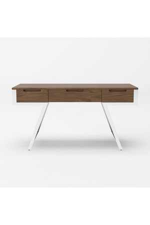 American Walnut 3-Drawer Desk | OROA Modern Dessart | Oroa.com