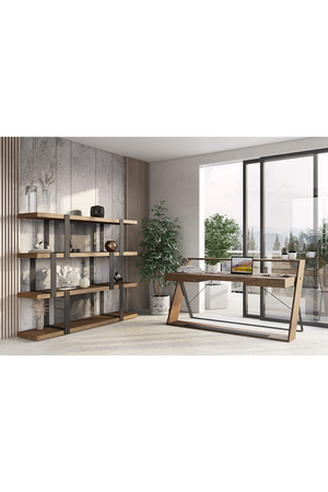 Wooden 4-Shelf Bookcase | OROA Modern Brewer | Oroa.com