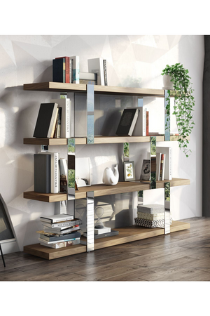 Wooden 4-Shelf Bookcase | OROA Modern Brewer | Oroa.com