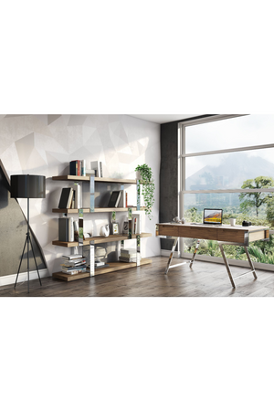 Wooden 4-Shelf Bookcase | OROA Modern Brewer | Oroa.com