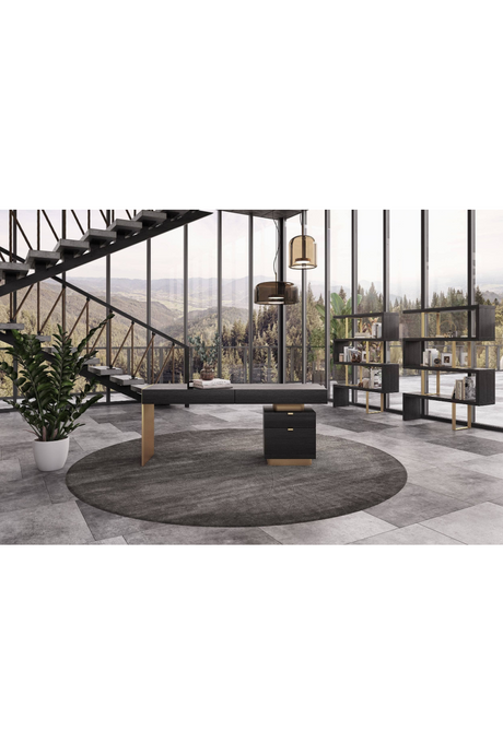 Gray Elm Bookcase | OROA Modern Maze | Oroa.com