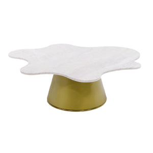   Freeform White Marble Coffee Tables (2) | Oroa.com