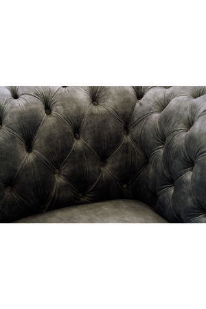 Gray Velvet Tufted Lounge Chair | OROA Modern Dosie | Oroa.com