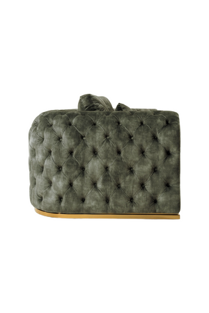 Tufted-Arm Gray Velvet Sofa | OROA Modern Dosie | Oroa.com