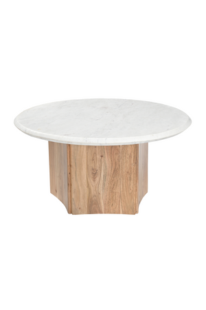   White Round Marble Coffee Table | Oroa.com